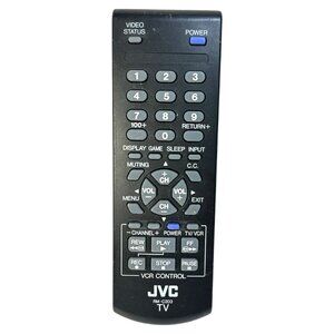 JVC RM-C203 TV/VCR Remote Control Black